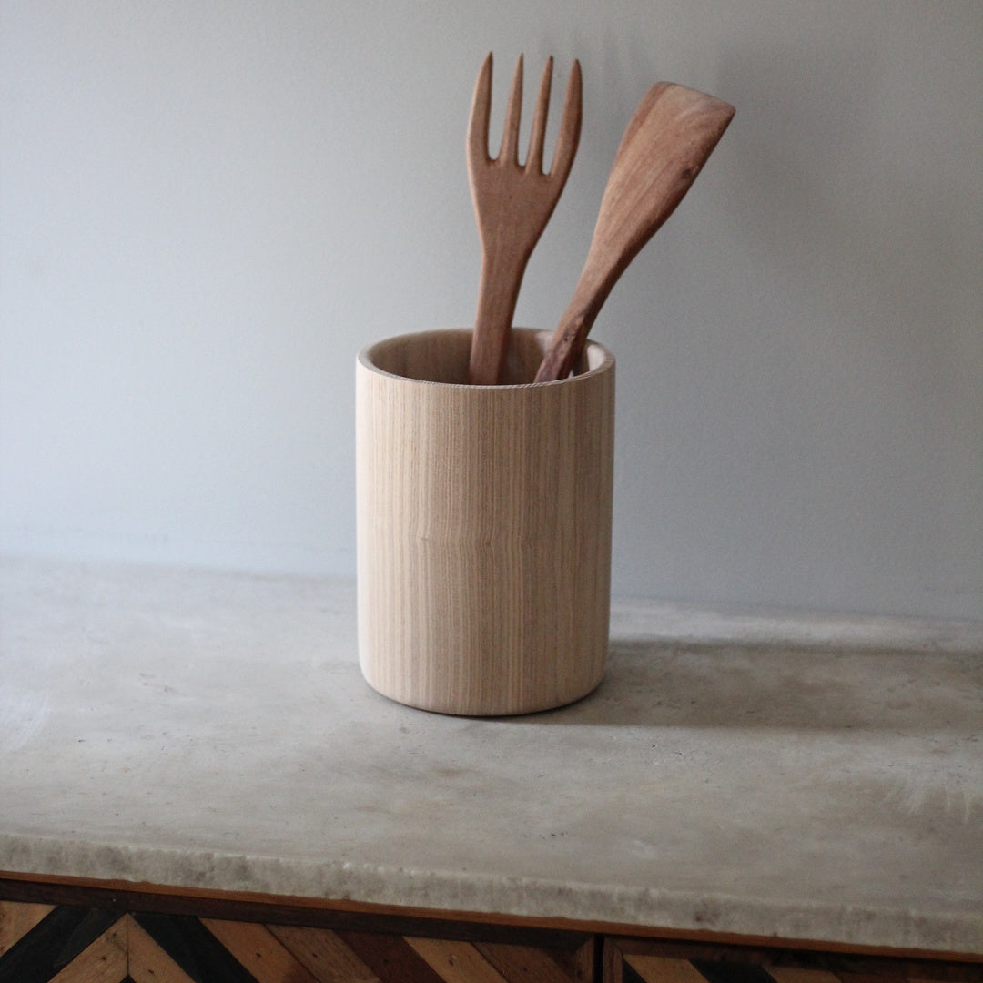 Wooden Utensil Holder (Extra Large) - Ash