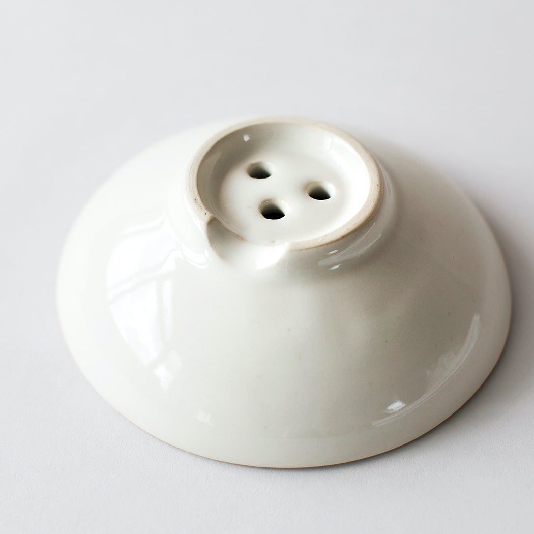 Stoneware Soap Dish - White