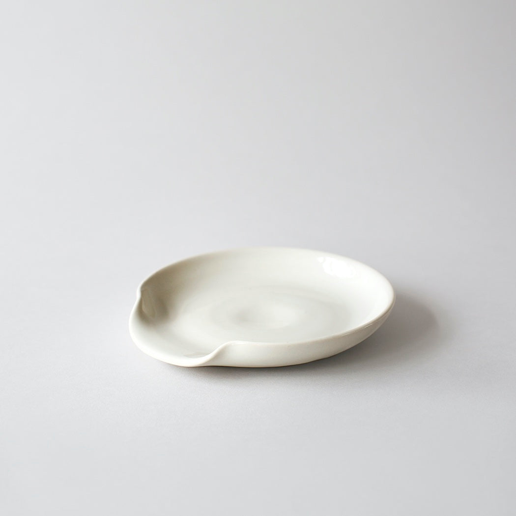 Stoneware Spoon Rest - White