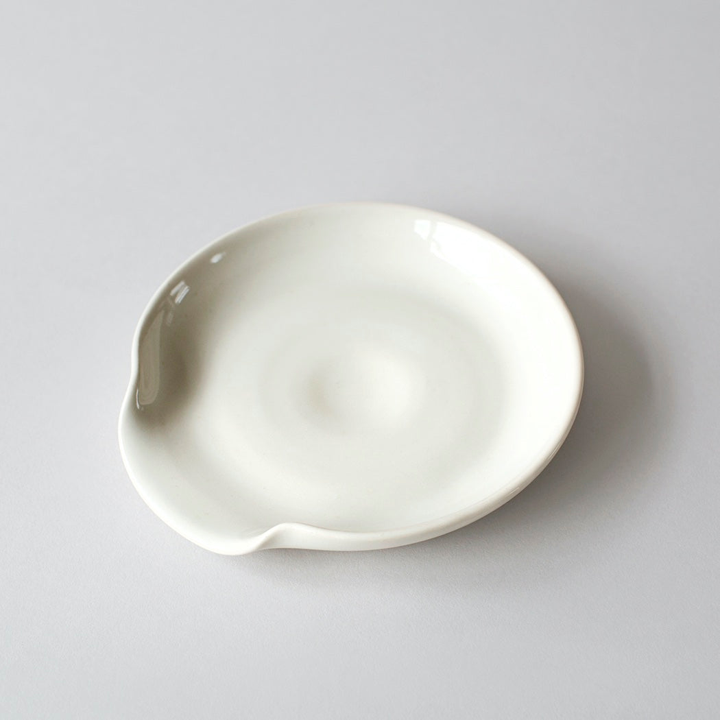 Stoneware Spoon Rest - White