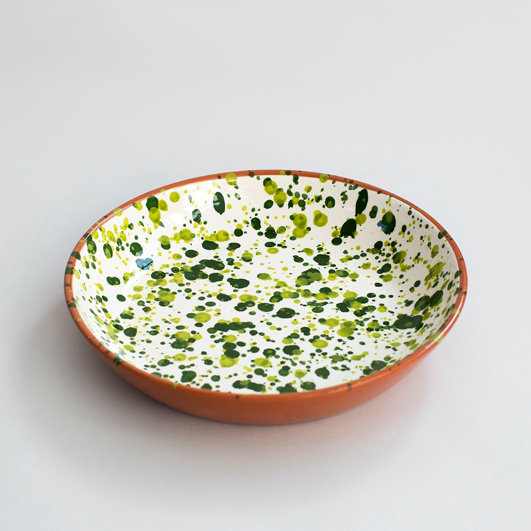 Chroma Speckled Large Bowl - Green