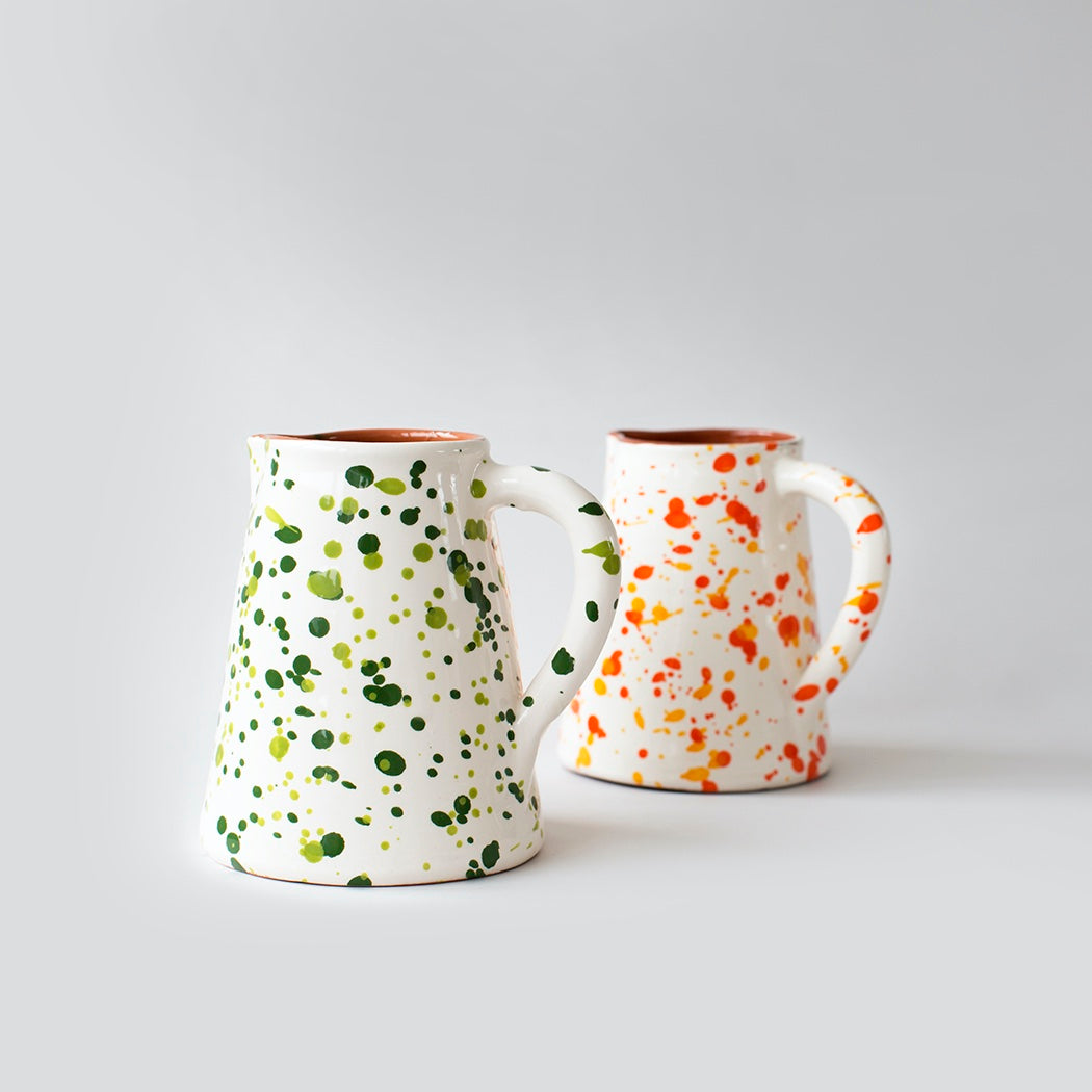 Chroma Speckled Jug - Green