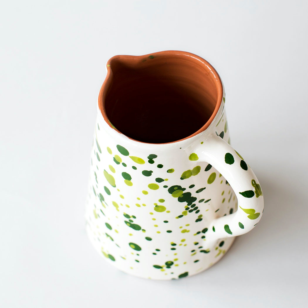 Chroma Speckled Jug - Green