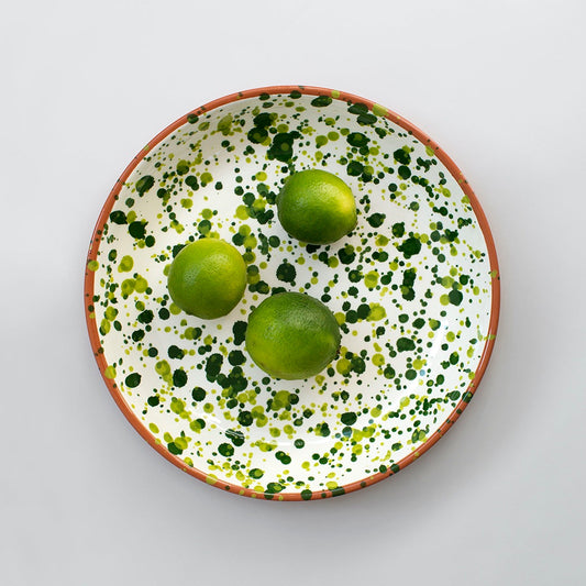 Chroma Speckled Large Bowl - Green