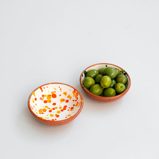 Chroma Speckled Small Bowl - Orange