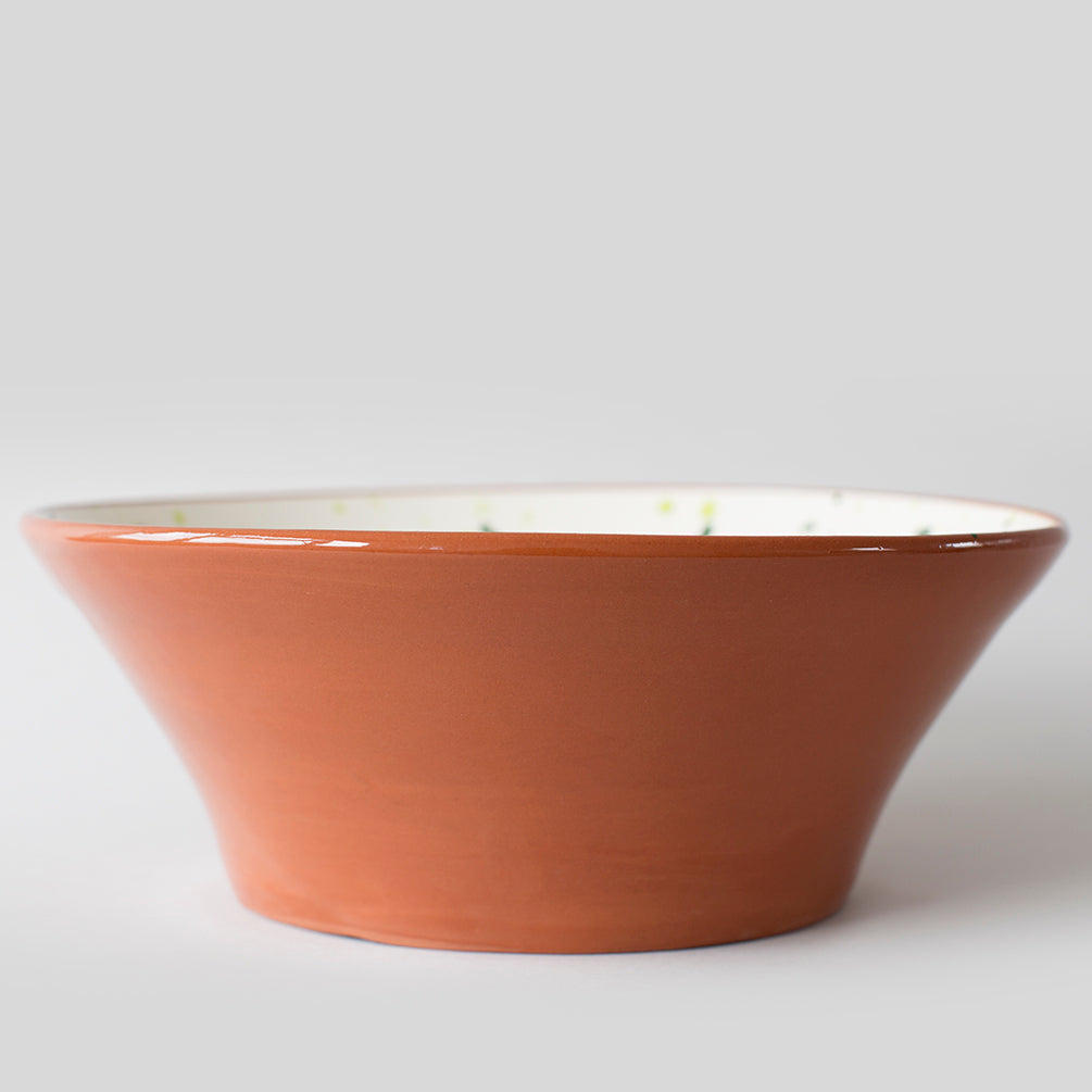 Chroma Speckled Salad Bowl - Green