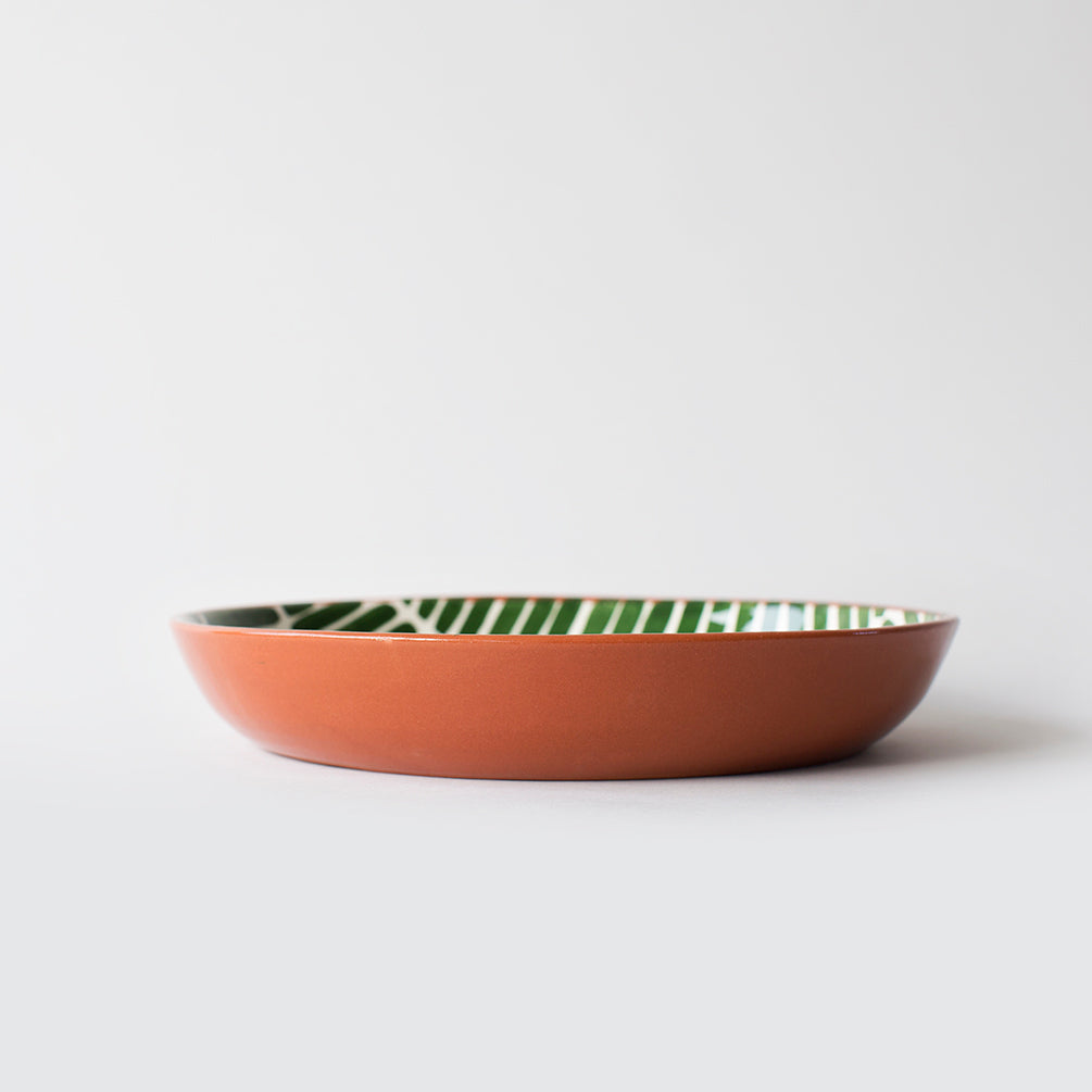 Dash Pattern Large Bowl - Green