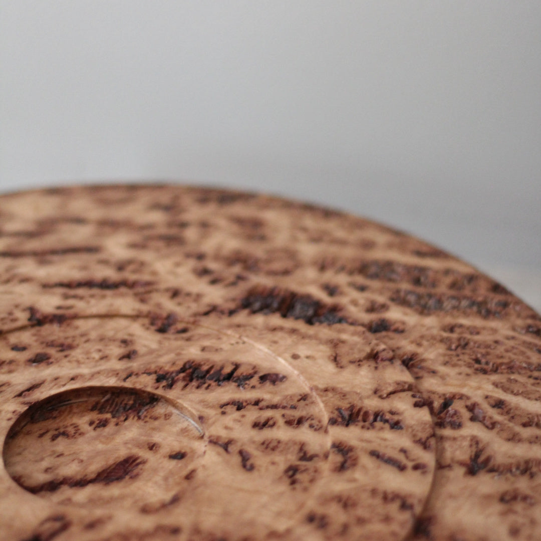 Burr Oak Circular Tray